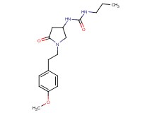 N-{1-[2-(4-methoxyphenyl)ethyl]-5-oxo-3-pyrrolidinyl}-N'-propylurea