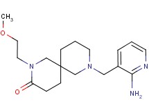 8-[(2-amino-3-pyridinyl)methyl]-2-(2-methoxyethyl)-2,8-diazaspiro[5.5]undecan-3-one