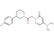 2-{2-[3-(4-chlorophenyl)piperidin-1-yl]-2-oxoethyl}-5-(dimethylamino)pyridazin-3(2H)-one