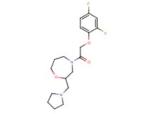 4-[(2,4-difluorophenoxy)acetyl]-2-(1-pyrrolidinylmethyl)-1,4-oxazepane