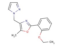 2-(2-ethoxyphenyl)-5-methyl-4-(1H-pyrazol-1-ylmethyl)-1,3-oxazole