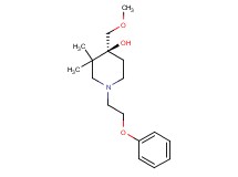 (4S)-4-(methoxymethyl)-3,3-dimethyl-1-(2-phenoxyethyl)-4-piperidinol