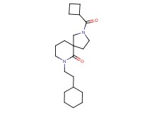 2-(cyclobutylcarbonyl)-7-(2-cyclohexylethyl)-2,7-diazaspiro[4.5]decan-6-one