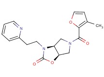 (3aS*,6aR*)-5-(3-methyl-2-furoyl)-3-(2-pyridin-2-ylethyl)hexahydro-2H-pyrrolo[3,4-d][1,3]oxazol-2-one