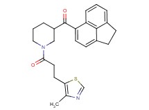 1,2-dihydro-5-acenaphthylenyl{1-[3-(4-methyl-1,3-thiazol-5-yl)propanoyl]-3-piperidinyl}methanone