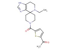 1-{5-[(5-ethyl-1,5,6,7-tetrahydro-1'H-spiro[imidazo[4,5-c]pyridine-4,4'-piperidin]-1'-yl)carbonyl]-2-thienyl}ethanone