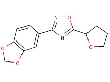 3-(1,3-benzodioxol-5-yl)-5-(tetrahydro-2-furanyl)-1,2,4-oxadiazole
