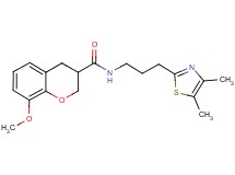 N-[3-(4,5-dimethyl-1,3-thiazol-2-yl)propyl]-8-methoxychromane-3-carboxamide
