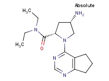 (4S)-4-amino-1-(6,7-dihydro-5H-cyclopenta[d]pyrimidin-4-yl)-N,N-diethyl-L-prolinamide