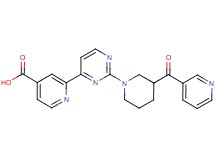 2-{2-[3-(pyridin-3-ylcarbonyl)piperidin-1-yl]pyrimidin-4-yl}isonicotinic acid