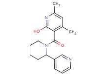 4,6-dimethyl-3-{[2-(3-pyridinyl)-1-piperidinyl]carbonyl}-2-pyridinol
