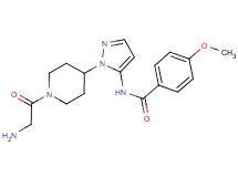 N-[1-(1-glycyl-4-piperidinyl)-1H-pyrazol-5-yl]-4-methoxybenzamide hydrochloride