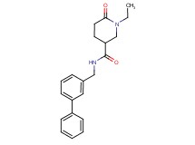 N-(3-biphenylylmethyl)-1-ethyl-6-oxo-3-piperidinecarboxamide
