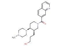 3-[(3R*,4S*)-4-(4-methylpiperazin-1-yl)-1-(quinolin-7-ylcarbonyl)piperidin-3-yl]propan-1-ol