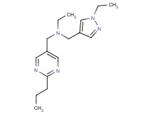 N-[(1-ethyl-1H-pyrazol-4-yl)methyl]-N-[(2-propylpyrimidin-5-yl)methyl]ethanamine