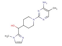 [1-(4-amino-5-methyl-2-pyrimidinyl)-4-piperidinyl](1-methyl-1H-imidazol-2-yl)methanol