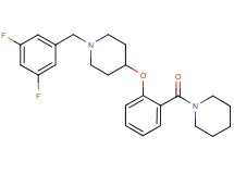 1-(3,5-difluorobenzyl)-4-[2-(1-piperidinylcarbonyl)phenoxy]piperidine