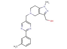 (1-methyl-5-{[2-(3-methylphenyl)pyrimidin-5-yl]methyl}-4,5,6,7-tetrahydro-1H-pyrazolo[4,3-c]pyridin-3-yl)methanol
