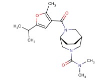 (1R*,5R*)-6-(5-isopropyl-2-methyl-3-furoyl)-N,N-dimethyl-3,6-diazabicyclo[3.2.2]nonane-3-carboxamide