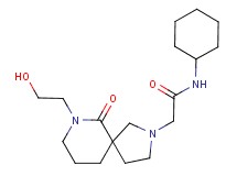 N-cyclohexyl-2-[7-(2-hydroxyethyl)-6-oxo-2,7-diazaspiro[4.5]dec-2-yl]acetamide