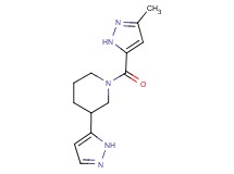 1-[(3-methyl-1H-pyrazol-5-yl)carbonyl]-3-(1H-pyrazol-5-yl)piperidine