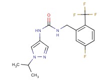 N-[5-fluoro-2-(trifluoromethyl)benzyl]-N'-(1-isopropyl-1H-pyrazol-4-yl)urea