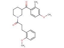 (4-methoxy-2-methylphenyl){1-[3-(2-methoxyphenyl)propanoyl]-3-piperidinyl}methanone