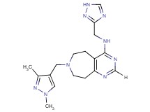 7-[(1,3-dimethyl-1H-pyrazol-4-yl)methyl]-N-(1H-1,2,4-triazol-3-ylmethyl)-6,7,8,9-tetrahydro-5H-pyrimido[4,5-d]azepin-4-amine