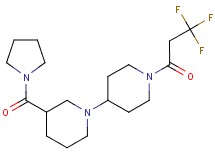 3-(pyrrolidin-1-ylcarbonyl)-1'-(3,3,3-trifluoropropanoyl)-1,4'-bipiperidine