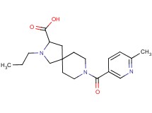 8-[(6-methyl-3-pyridinyl)carbonyl]-2-propyl-2,8-diazaspiro[4.5]decane-3-carboxylic acid