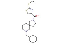 7-(cyclohexylmethyl)-2-{[2-(methylthio)-1,3-thiazol-4-yl]carbonyl}-2,7-diazaspiro[4.5]decane