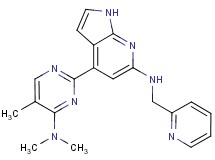4-[4-(dimethylamino)-5-methylpyrimidin-2-yl]-N-(pyridin-2-ylmethyl)-1H-pyrrolo[2,3-b]pyridin-6-amine