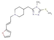 1-[(2E)-3-(2-furyl)prop-2-en-1-yl]-4-{[4-methyl-5-(methylthio)-4H-1,2,4-triazol-3-yl]methyl}piperidine