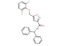 5-[(2,6-difluorophenoxy)methyl]-N-(diphenylmethyl)-3-isoxazolecarboxamide