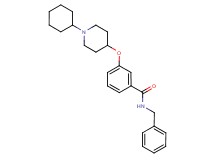 N-benzyl-3-[(1-cyclohexyl-4-piperidinyl)oxy]benzamide