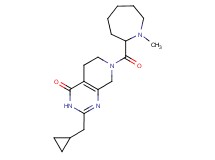 2-(cyclopropylmethyl)-7-[(1-methyl-2-azepanyl)carbonyl]-5,6,7,8-tetrahydropyrido[3,4-d]pyrimidin-4(3H)-one