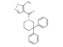 1-[(5-methylisoxazol-4-yl)carbonyl]-3,3-diphenylpiperidine
