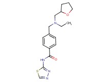 4-{[ethyl(tetrahydrofuran-2-ylmethyl)amino]methyl}-N-1,3,4-thiadiazol-2-ylbenzamide