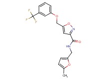 N-[(5-methyl-2-furyl)methyl]-5-{[3-(trifluoromethyl)phenoxy]methyl}-3-isoxazolecarboxamide