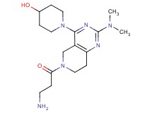 1-[6-beta-alanyl-2-(dimethylamino)-5,6,7,8-tetrahydropyrido[4,3-d]pyrimidin-4-yl]-4-piperidinol dihydrochloride