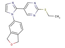 5-[1-(1,3-dihydro-2-benzofuran-5-yl)-1H-imidazol-2-yl]-2-(ethylthio)pyrimidine
