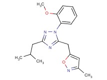 3-isobutyl-1-(2-methoxyphenyl)-5-[(3-methylisoxazol-5-yl)methyl]-1H-1,2,4-triazole