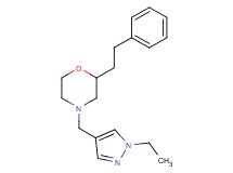 4-[(1-ethyl-1H-pyrazol-4-yl)methyl]-2-(2-phenylethyl)morpholine