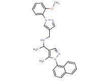 N-{[1-(2-methoxyphenyl)-1H-pyrazol-4-yl]methyl}-1-[5-methyl-1-(1-naphthyl)-1H-pyrazol-4-yl]ethanamine