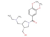 ((3R*,4R*)-1-(3,4-dimethoxybenzoyl)-4-{[ethyl(methyl)amino]methyl}pyrrolidin-3-yl)methanol