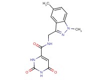 N-[(1,5-dimethyl-1H-indazol-3-yl)methyl]-2,6-dioxo-1,2,3,6-tetrahydropyrimidine-4-carboxamide