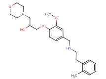 1-[2-methoxy-4-({[2-(2-methylphenyl)ethyl]amino}methyl)phenoxy]-3-(4-morpholinyl)-2-propanol