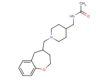 N-{[1-(2,3,4,5-tetrahydro-1-benzoxepin-4-ylmethyl)piperidin-4-yl]methyl}acetamide