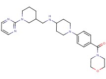 1-[4-(4-morpholinylcarbonyl)phenyl]-N-{[1-(2-pyrimidinyl)-3-piperidinyl]methyl}-4-piperidinamine