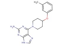 6-[4-(3-methylphenoxy)-1-piperidinyl]-9H-purin-2-amine